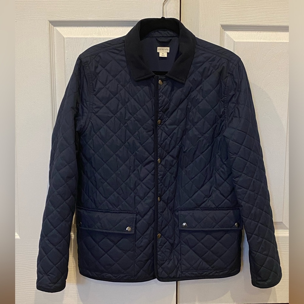 Crewcuts Quilted Navy Blue Jacket